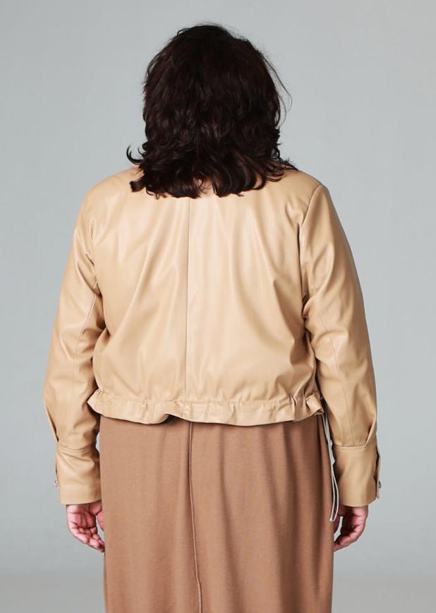 Ādas imitācijas bolero Q