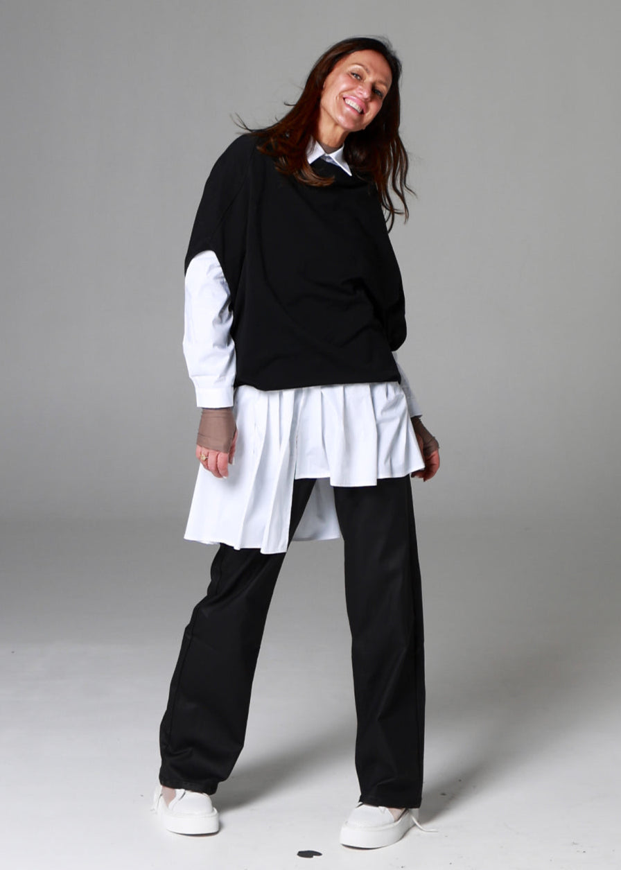 Oversize trikotāžas veste