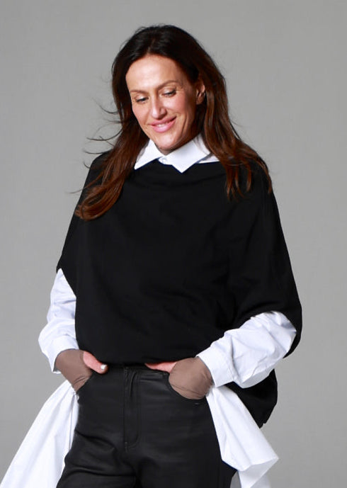 Oversize trikotāžas veste