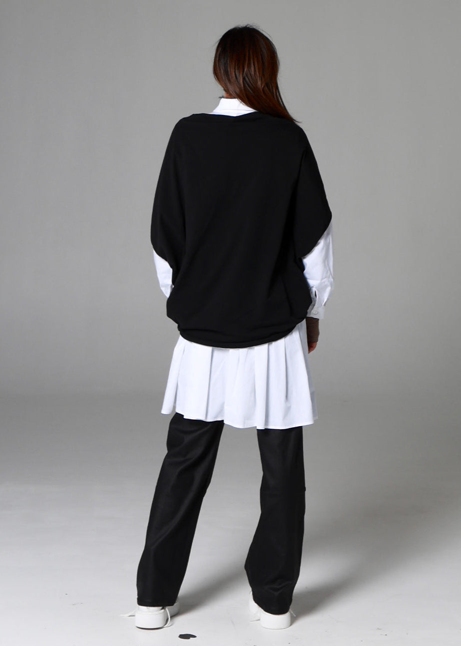 Oversize trikotāžas veste