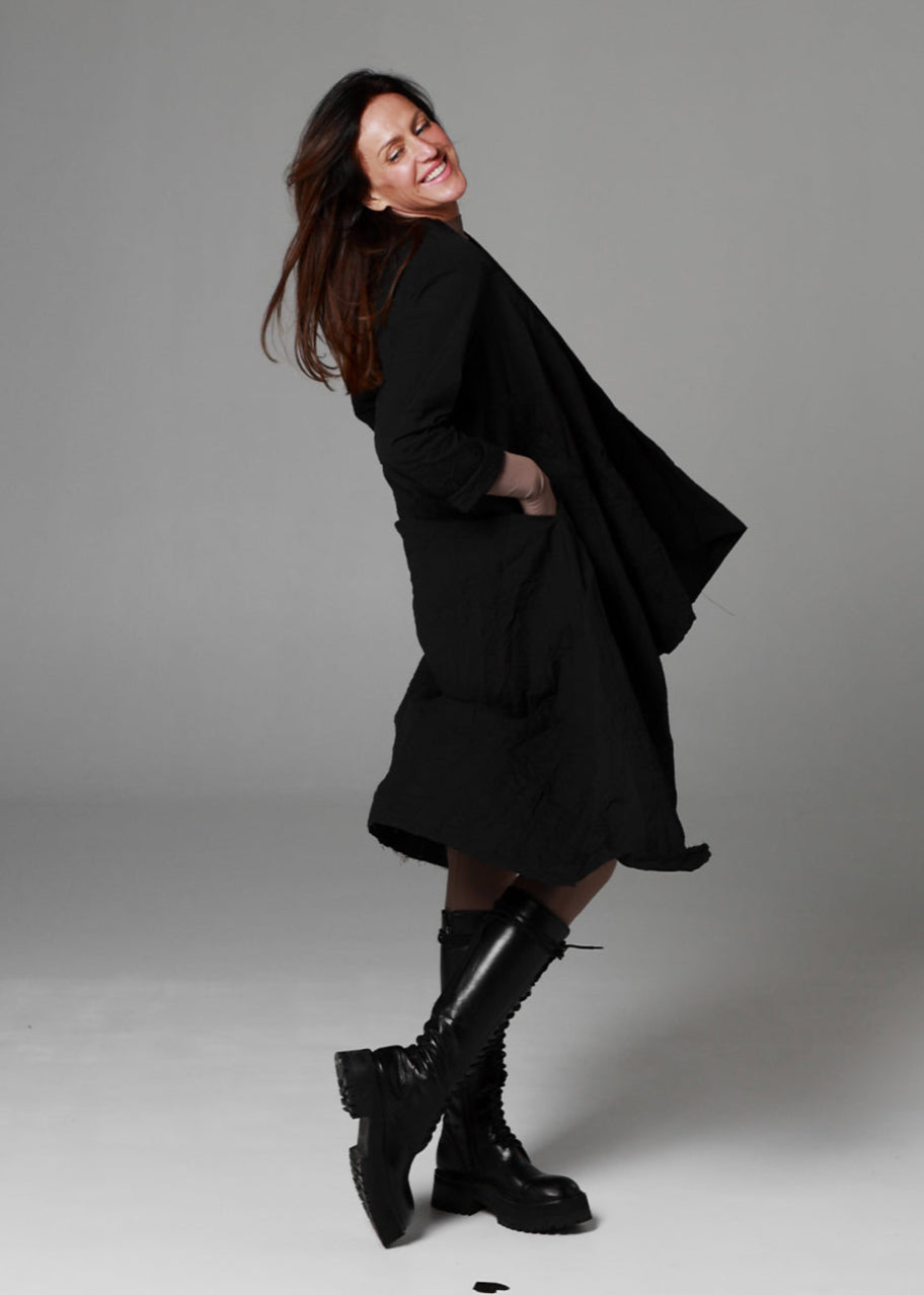 Kardigans no burzīta auduma