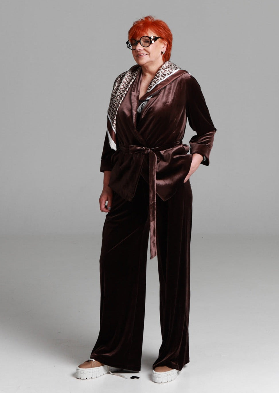 Плюс Бархатный костюм Simple Elegance Bronze или Black