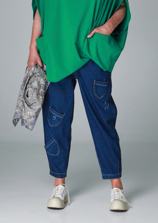 Džinsa bikses Kabatiņas