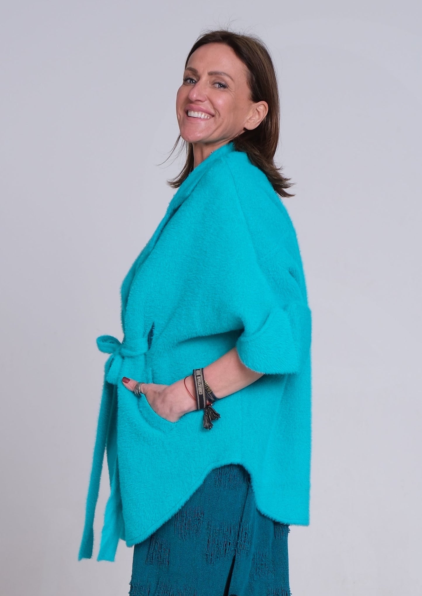 Vilnas jaka ar kažokādas krādziņu